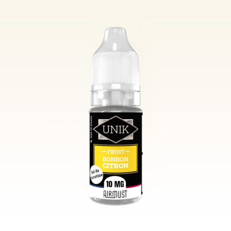 Unik • Bonbon Citron • Sel de Nicotine 10ml