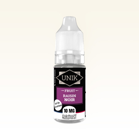 Unik • Raisin noir • Sel de Nicotine 10ml