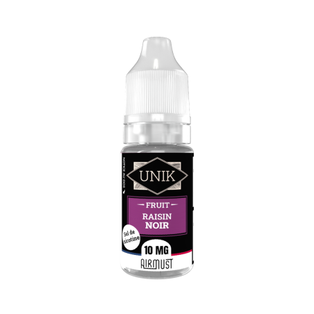 Unik • Raisin noir • Sel de Nicotine 10ml