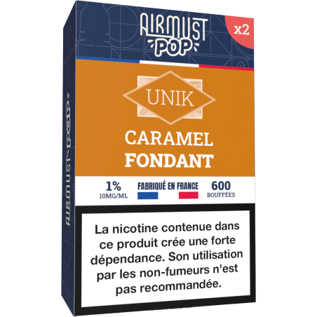 Airmust POP • Caramel Fondant 2ml- boîte de 2 pods