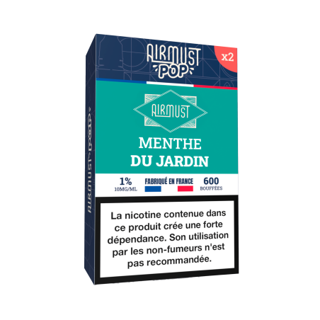 Airmust POP • Menthe du Jardin 2ml- boîte de 2 pods