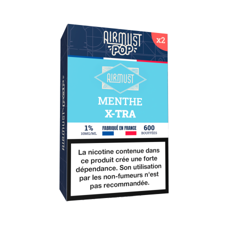 Airmust POP • Menthe X-TRA 2ml- boîte de 2 pods